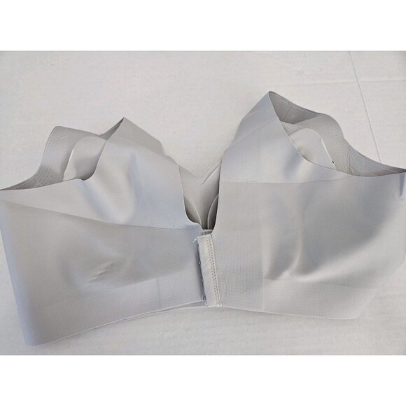 XXL Light Gray Wireless Lift Bra Removable Pads Comfort Lift 4 Hook 4 Adjusts - Picture 7 of 9
